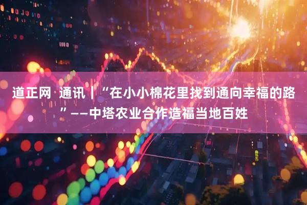 道正网  通讯｜“在小小棉花里找到通向幸福的路”——中塔农业合作造福当地百姓
