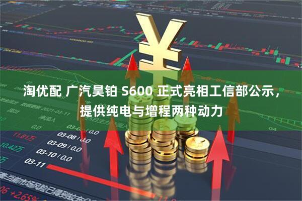 淘优配 广汽昊铂 S600 正式亮相工信部公示,提供纯电与增程两种动力
